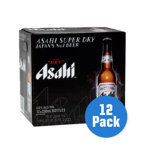 Asahi Super Dry 330ml Bottles 12 pack