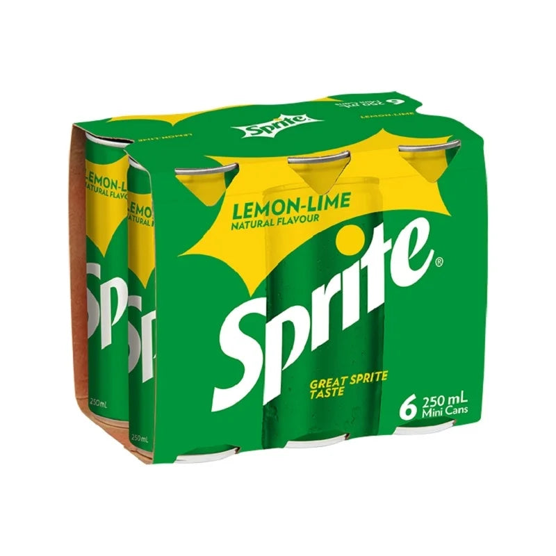 Sprite 250ml Cans 6 Pack
