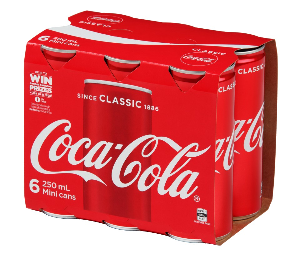 Coca-Cola 250ml Cans 6 Pack